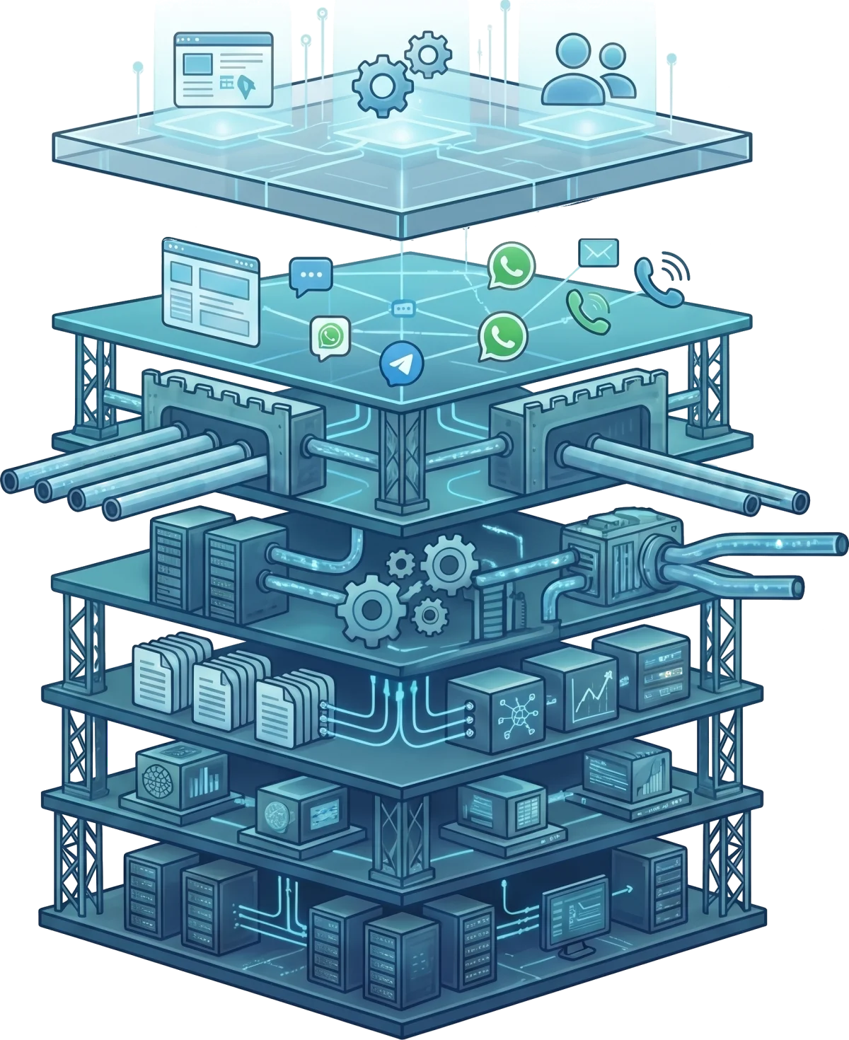 ntelio AI platform stack