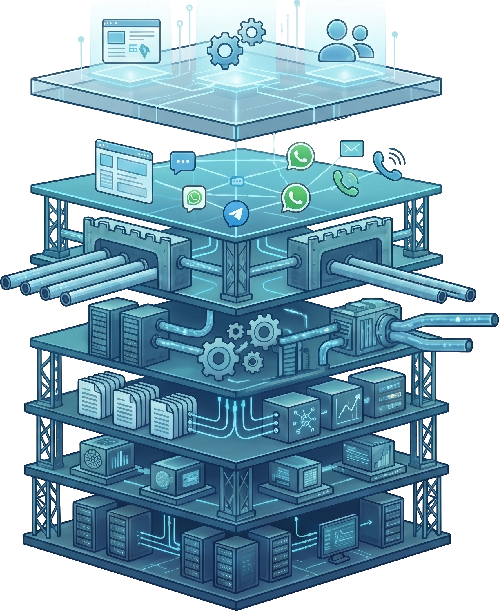 ntelio AI platform stack